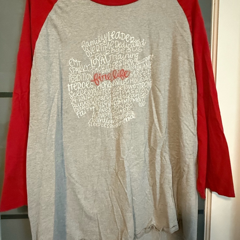 Fire Wife Graphic Tee with Red Accents